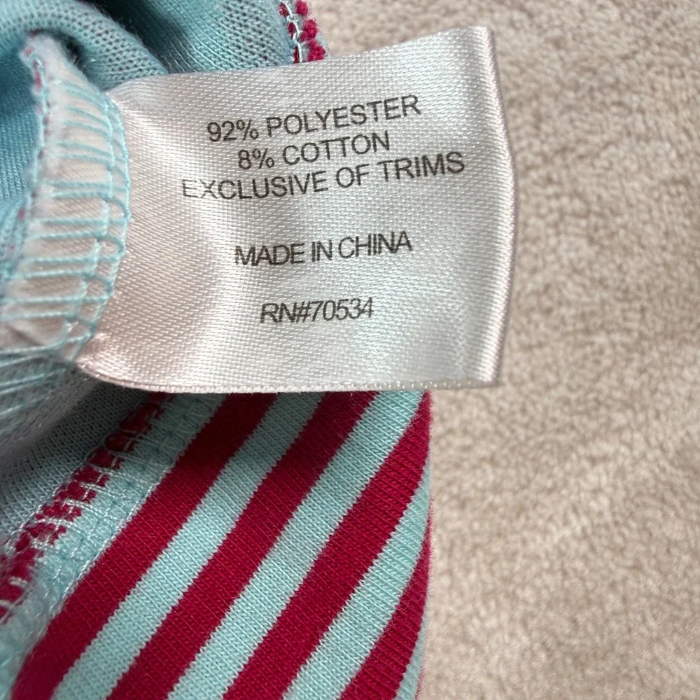 Orvis Womens Full Zip Vest Pink Striped Mock Neck Pockets Activewear Size M